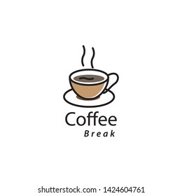 cafe, coffee icon, logo design template