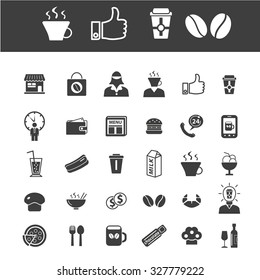 cafe, coffee icons