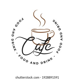 cafe and coffee logo, icon and template