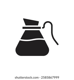 Cafe Coffee Pot Filled Icon Vector Illustration