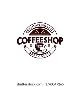 Cafe Coffee Shop Logo Design Template Stock Vector (Royalty Free ...