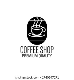 The Cafe Coffee Shop Logo Design Template Vector