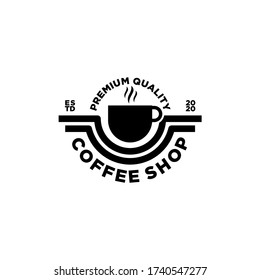 The Cafe Coffee Shop Logo Design Template Vector