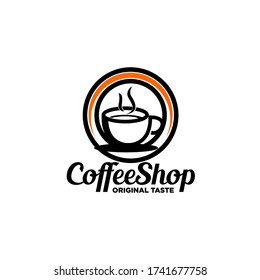 The Cafe Coffee Shop Logo Template Vector 