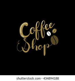 Cafe and coffee shop logo vector logo template. hand drawing logo.