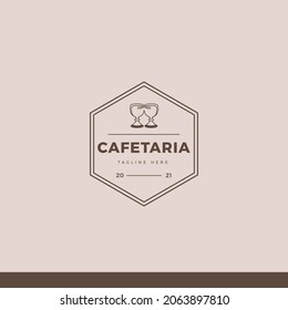 Cafe and Coffee vintage logo tamplate