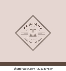 Cafe and Coffee vintage logo tamplate