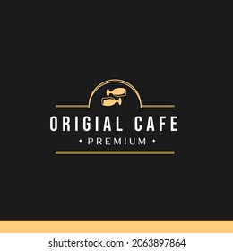 Cafe and Coffee vintage logo tamplate