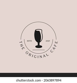 Cafe And Coffee Vintage Logo Tamplate