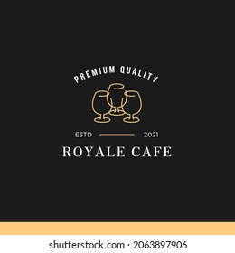 Cafe and Coffee vintage logo tamplate