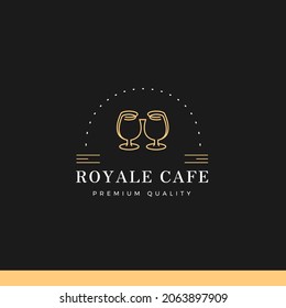 Cafe and Coffee vintage logo tamplate