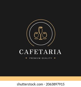 Cafe And Coffee Vintage Logo Tamplate