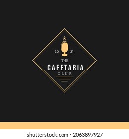 Cafe And Coffee Vintage Logo Tamplate