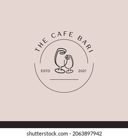 Cafe And Coffee Vintage Logo Tamplate