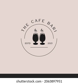 Cafe And Coffee Vintage Logo Tamplate