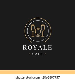 Cafe And Coffee Vintage Logo Tamplate