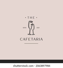 Cafe And Coffee Vintage Logo Tamplate