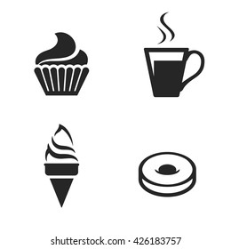 Cafe and confectionery icons