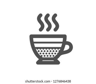 Cafe creme icon. Hot drink sign. Beverage symbol. Quality design element. Classic style icon. Vector
