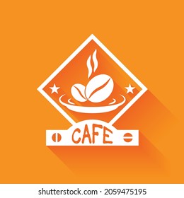 Cafe Cup, Cafe Bean abstract logo