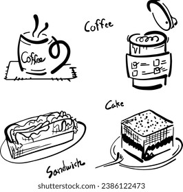 cafe design coffee cake cup