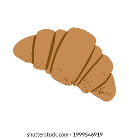 Cafe element croissant pastry dessert icon for bakery shop or food design vector illustration.