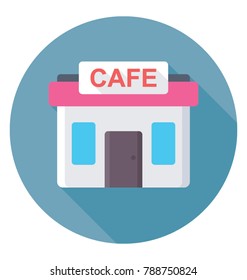 Cafe Flat Colored  Icon
