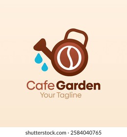 Cafe Garden Logo Design Template. Good for Business, Agency, Community and Organization