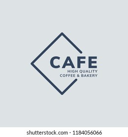 Cafe high quality coffee logo