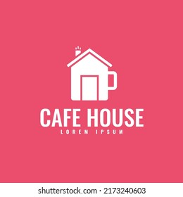  cafe house logo design template 