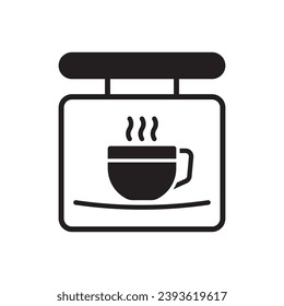 Cafe Icon - Cafe Bill Board Icon