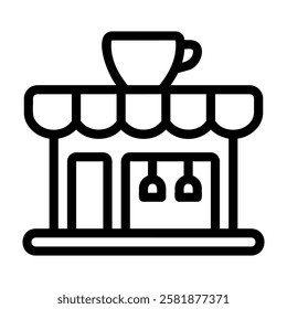 Cafe Icon for Coffee Restaurant