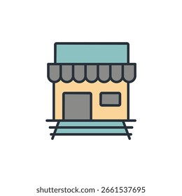 cafe icon collection .design style with background