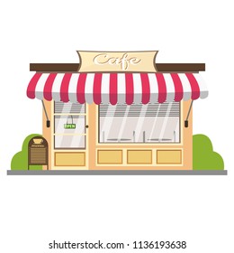 Cafe icon flat design