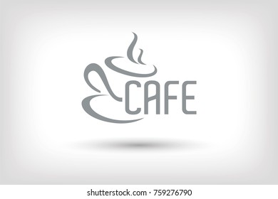 Cafe Icon Logo, Logo Design, Vector Icon Design