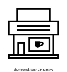 cafe icon or logo isolated sign symbol vector illustration - high quality black style vector icons
