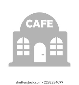 cafe icon on a white background, vector illustration