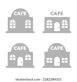 icono de café en fondo blanco, ilustración vectorial