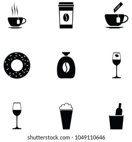 cafe icon set