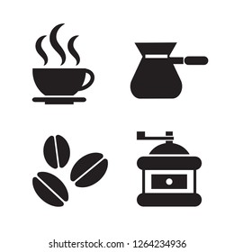 Cafe icon set. Vector illustration.