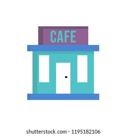cafe icon vector flat style