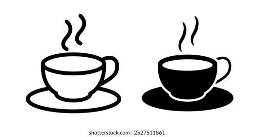 Plantilla de diseño de Ilustración vectorial de icono de café