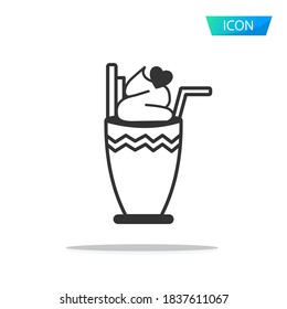 cafe icon vector isolated on white background.