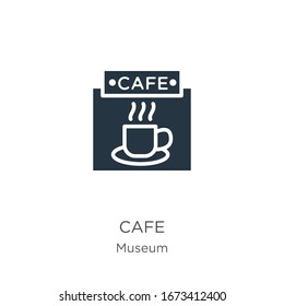 Cafe icon vector. Trendy flat cafe icon from museum collection isolated on white background. Vector illustration can be used for web and mobile graphic design, logo, eps10