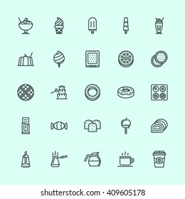 Cafe Icons Outline