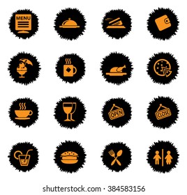 Cafe icons set for web sites and user interface