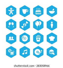 cafe icons universal set for web and mobile