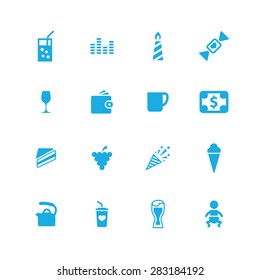 cafe icons universal set for web and mobile