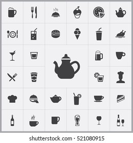 cafe icons universal set for web and mobile
