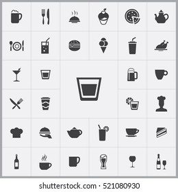 cafe icons universal set for web and mobile